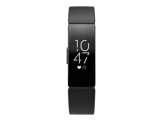 Fitbit Inspire HR - Noir - Tracker d'activités avec bracelet - silicone - lilas - taille du bracelet : S/L - monochrome - Bluetooth - 20 g - Bon état sur Rakuten