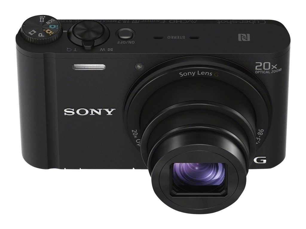Acheter Sony Cyber-shot DSC-WX350 - Appareil photo numérique - compact - 18.2 MP - 20x zoom optique - Wi-Fi, NFC - noir Bon état - 429,00 € Sony Cyber-shot DSC-WX350 - Appareil photo numérique - compact - 18.2 MP - 20x zoom optique - Wi-Fi, NFC - noir Bon état - reconditionné disponible sur Rakuten