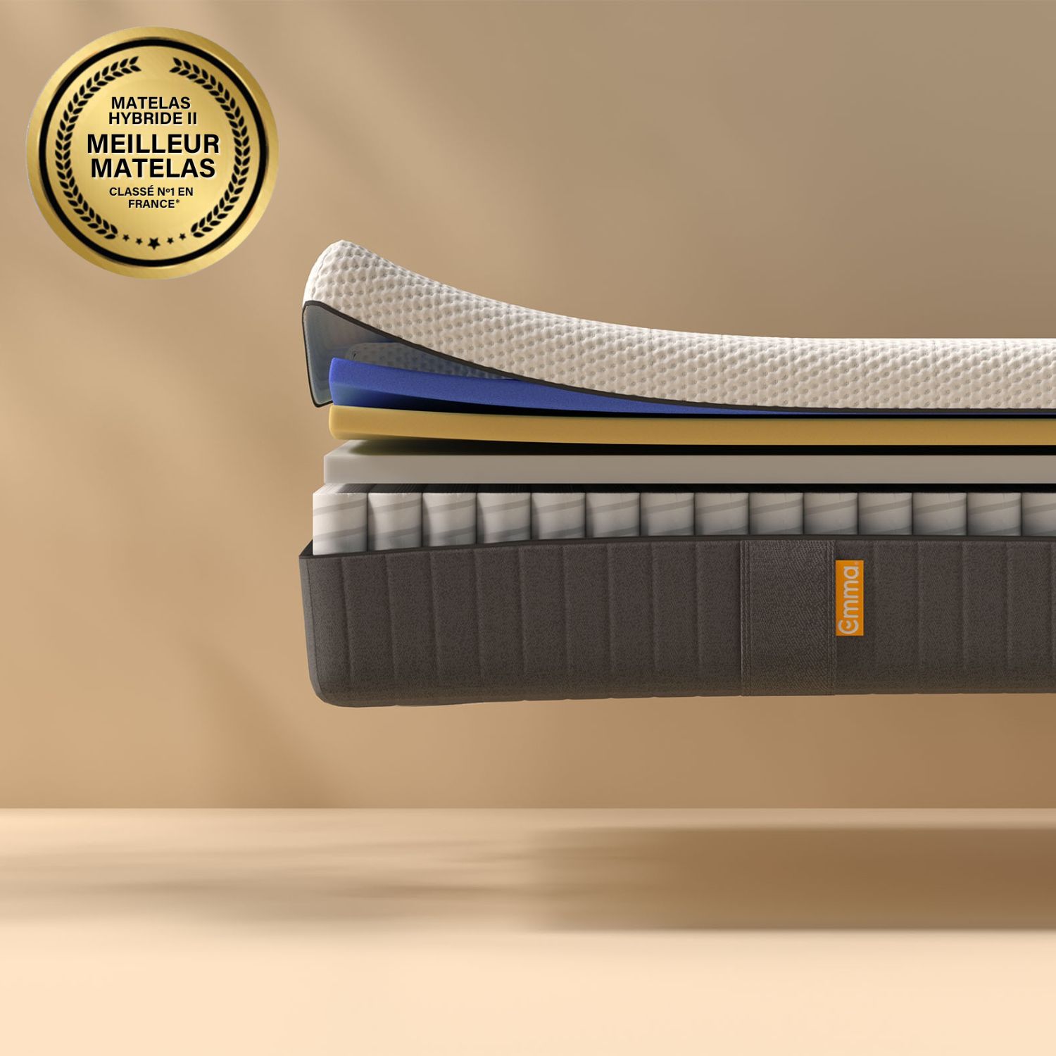Acheter EMMA Matelas Hybride II 140x190 Mémoire de Forme + Ressorts MEILLEUR CHOIX Emma Dos Apaisé Soutien Et Respirabilité 25 cm Bon état - 400,00 € EMMA Matelas Hybride II 140x190 Mémoire de Forme + Ressorts MEILLEUR CHOIX Emma Dos Apaisé Soutien Et Respirabilité 25 cm Bon état - reconditionné disponible sur Rakuten