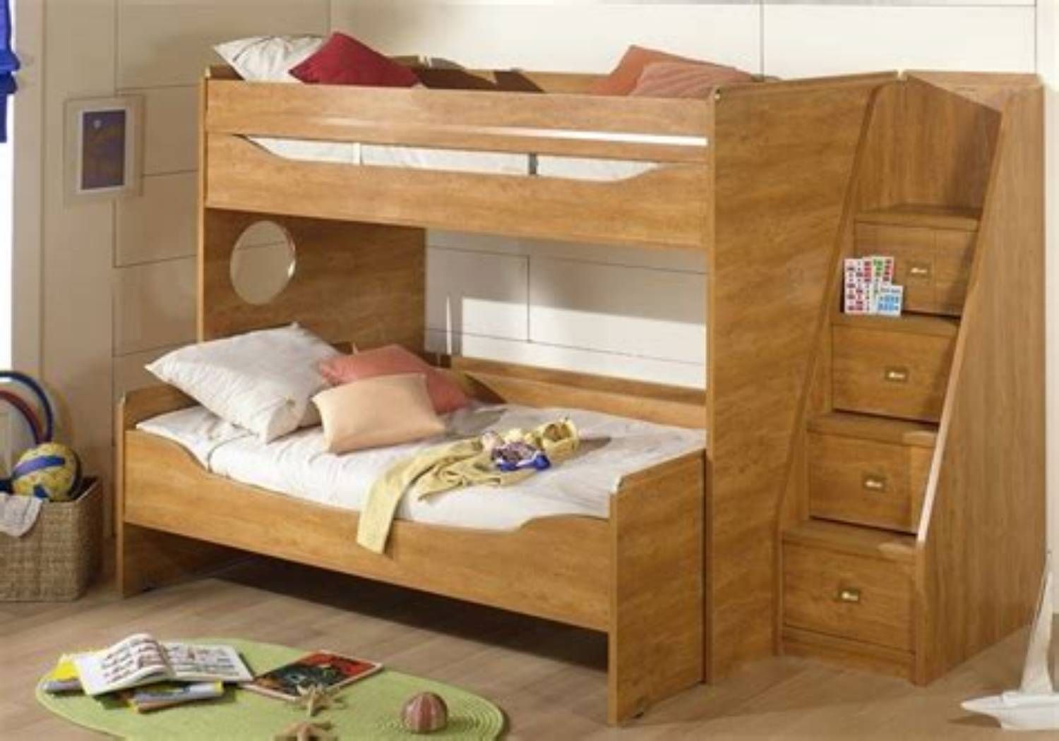 Lit Enfant Superposé Mezzanine évolutif Gautier Fabrication Française Calypso Avec Escalier et bureau Amovibles Repositionnable Rangements - Couleur Bois Solide Qualité Vrai Meuble 200 X 90 Cm Bon état -  reconditionné disponible sur Rakuten