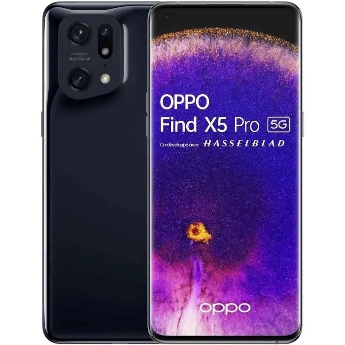 OPPO Find X5 Pro 5G 256Go Noir - Reconditionné - Excellent état