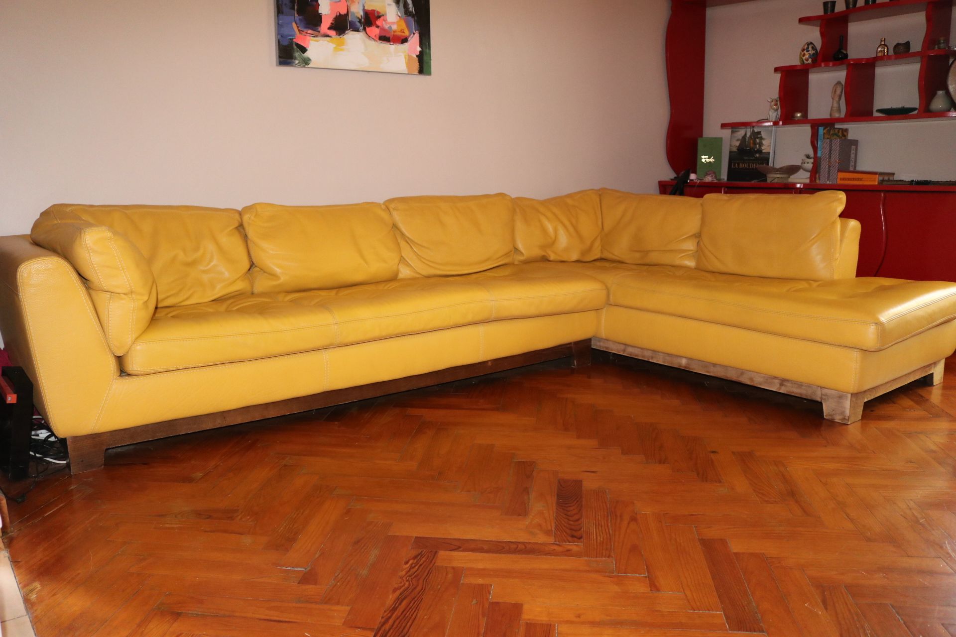 Canapé D'angle + Banc Roche Bobois En Cuir - Bon état sur Rakuten