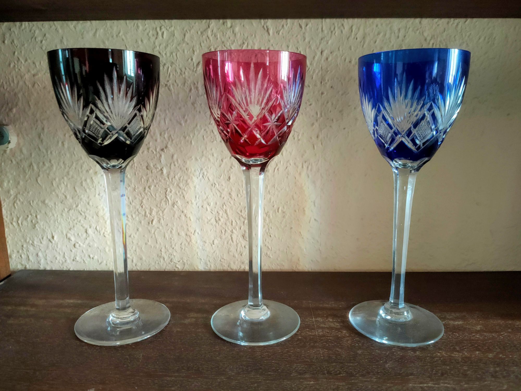 3 Verres En Cristal De Lorraine - Cristallerie De Lemberg - 21 Cms Bon état -  reconditionné disponible sur Rakuten