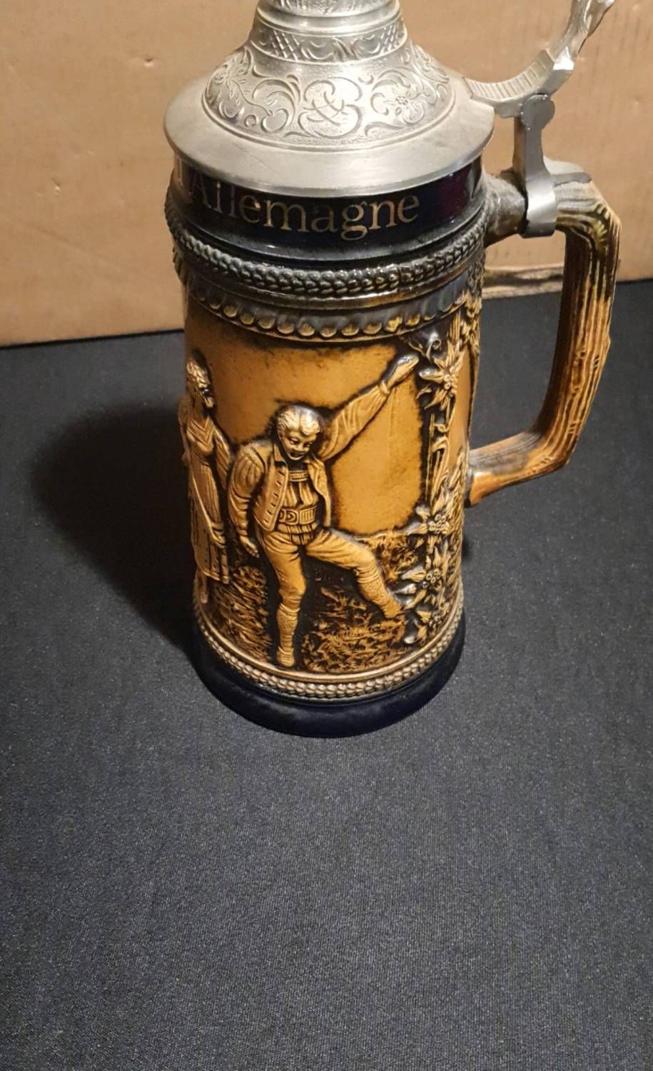 Chope À Bière Allemande Ancienne Céramique