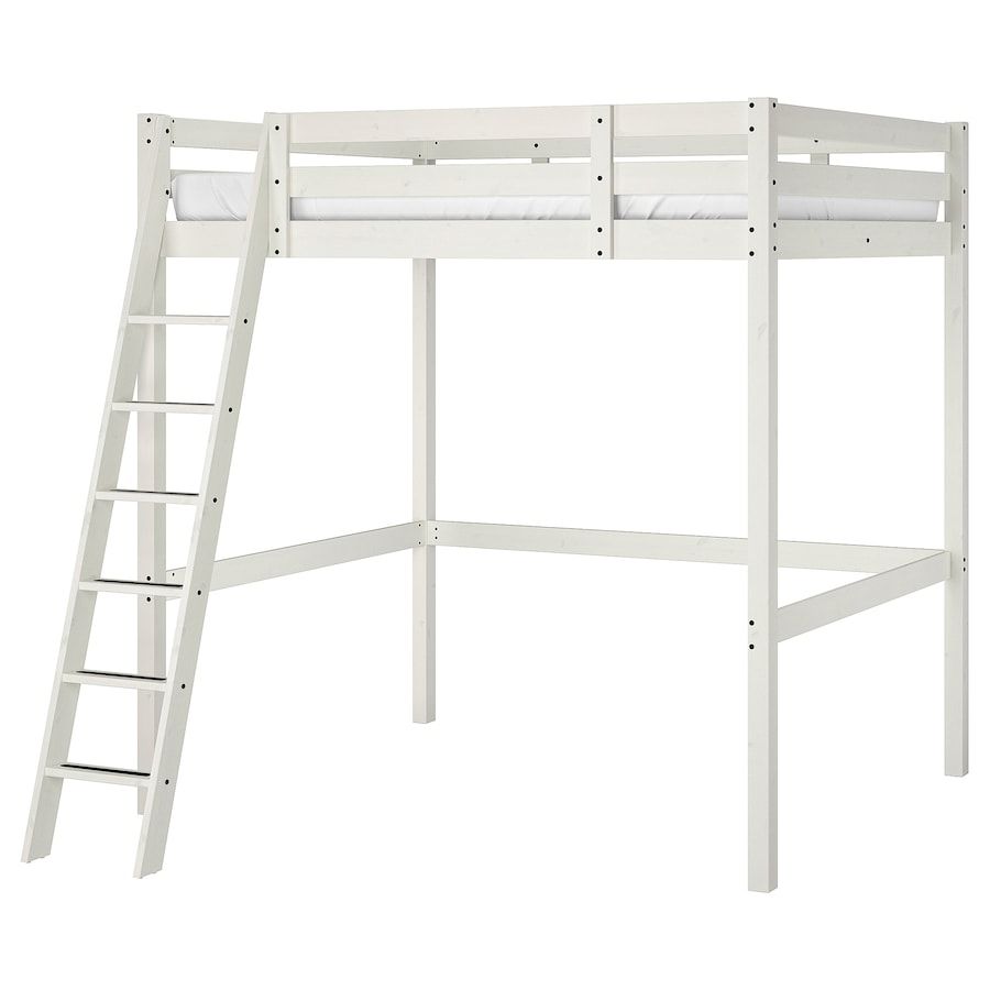 Lit mezzanine 2 place 140x200 , blanc IKEA Bon état -  reconditionné disponible sur Rakuten