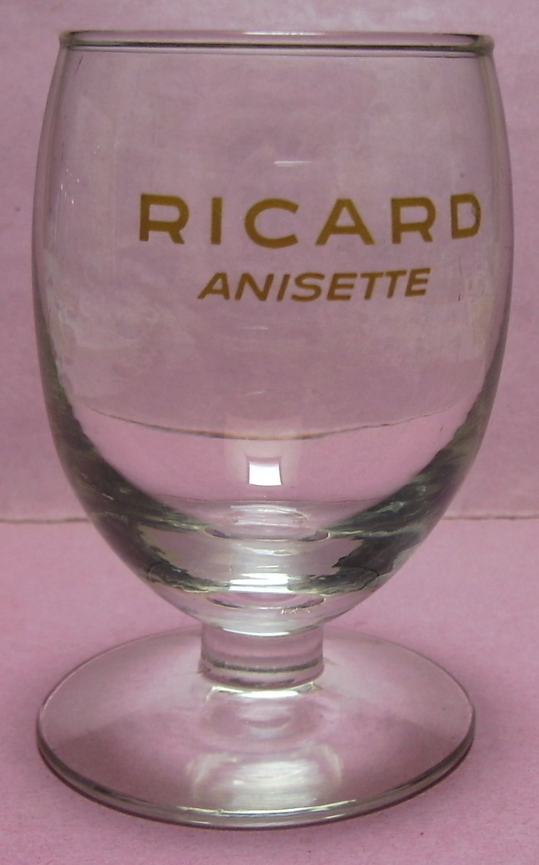 Ancien Verre Ricard Anisette - Sérigraphie Jaune - Bon état sur Rakuten
