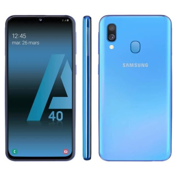 Samsung Galaxy A40 64 Go Bleu - Bon état sur Rakuten