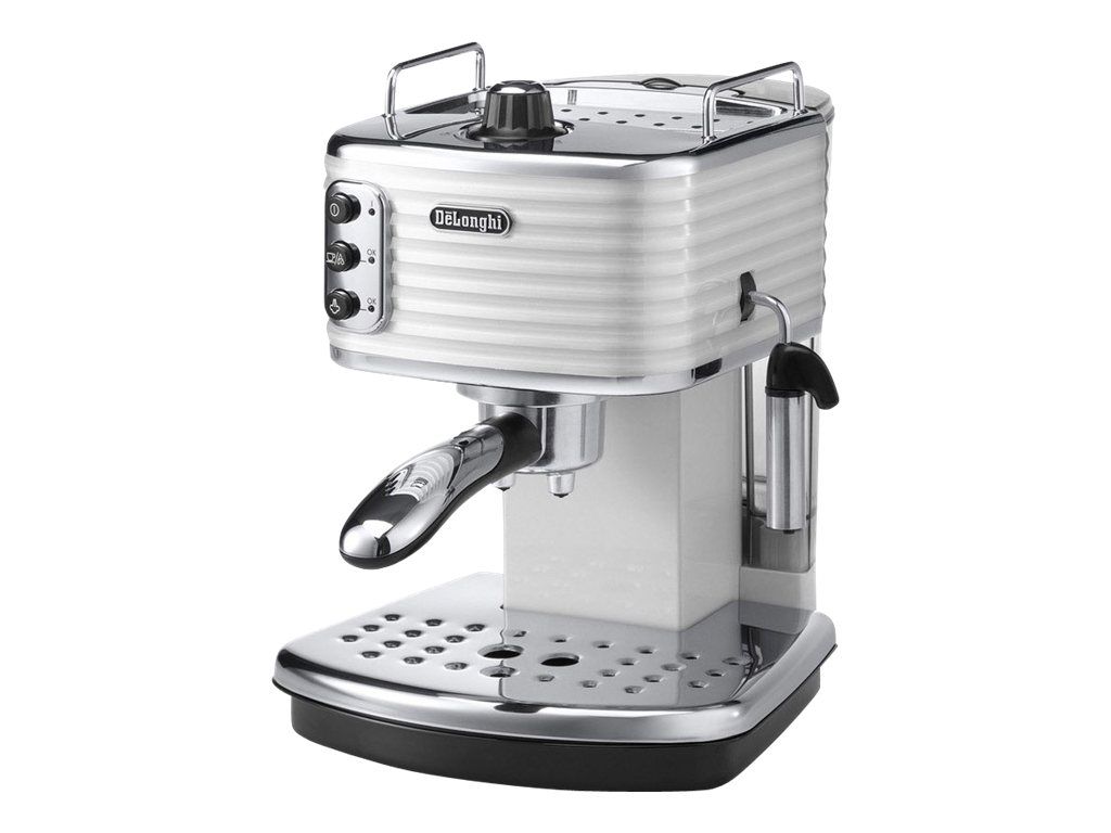 De'Longhi Scultura ECZ 351.W - Machine à café avec mousseur à lait - 15 bar - zinc blanc - Bon état sur Rakuten