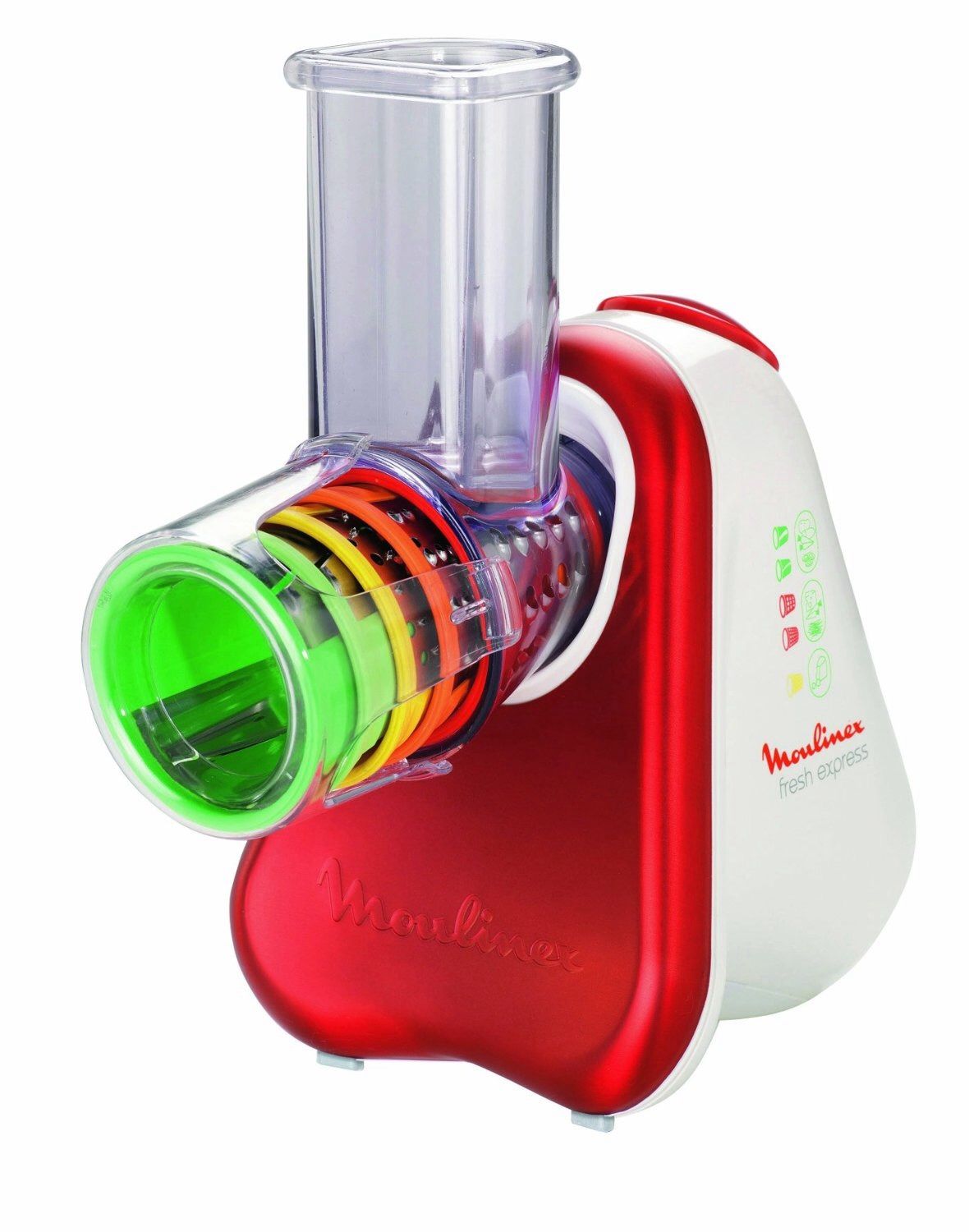 Moulinex Fresh Express DJ753500 - Râpe électrique - 200 Watt - blanc/rouge Bon état -  reconditionné disponible sur Rakuten