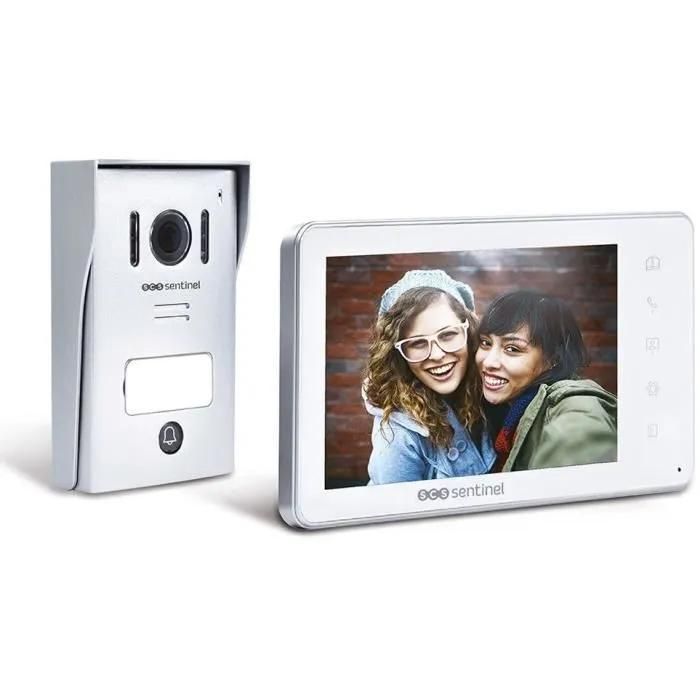 Interphone vidéo filaire, coloris blanc - VisioKit 7 - SCS SENTINEL - Bon état sur Rakuten