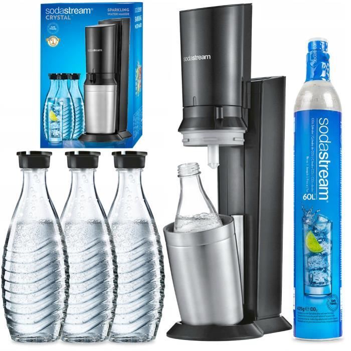 Machine à soda - SODASTREAM CRYSTAL 2.0 avec carafes en verre - Bon état sur Rakuten