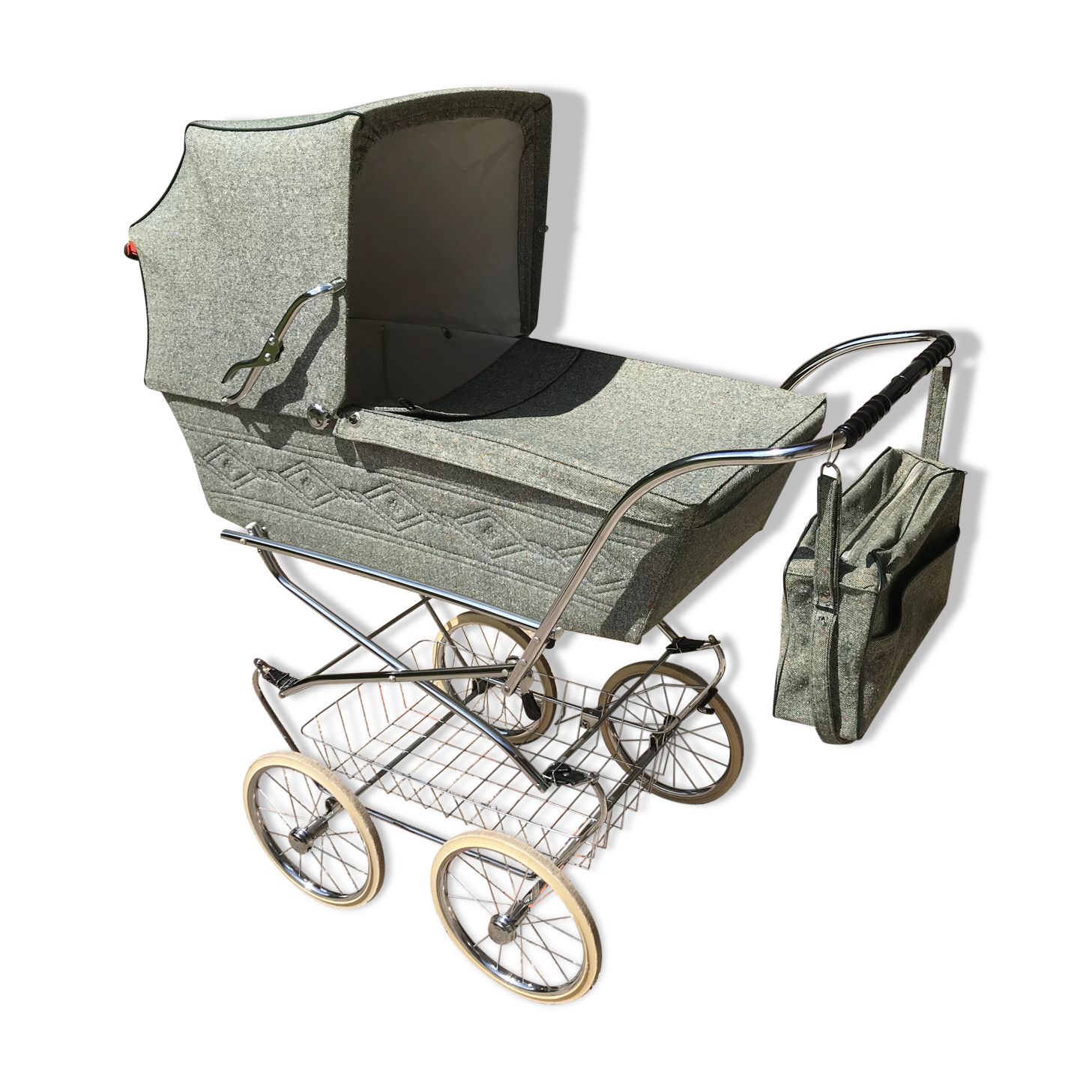 Landau Et Poussette Enfant Vintage Aubert Vert - Bon état sur Rakuten