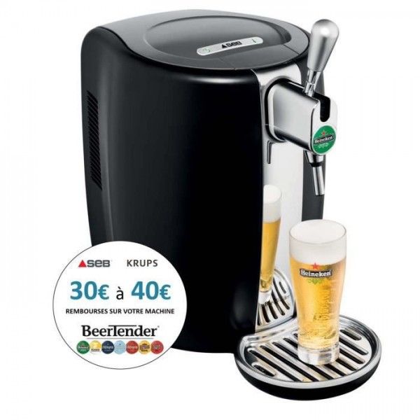 Machine a Biere - Tireuse SEB VB310E10 Beertender Noir/Chrome pression, , Pompe a biere, F?t 5L, Indicateur temp?rature - Bon état sur Rakuten