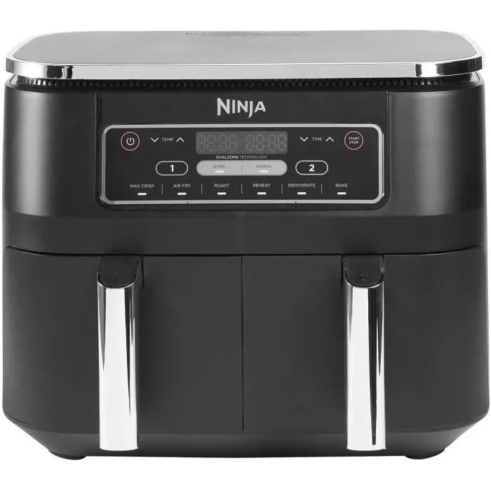 Friteuse sans huile NINJA Foodi Dual Zone AF300EU - 7,6L - Fonctions Sync, Match - 6 modes de cuisson - 2400W - Bon état sur Rakuten