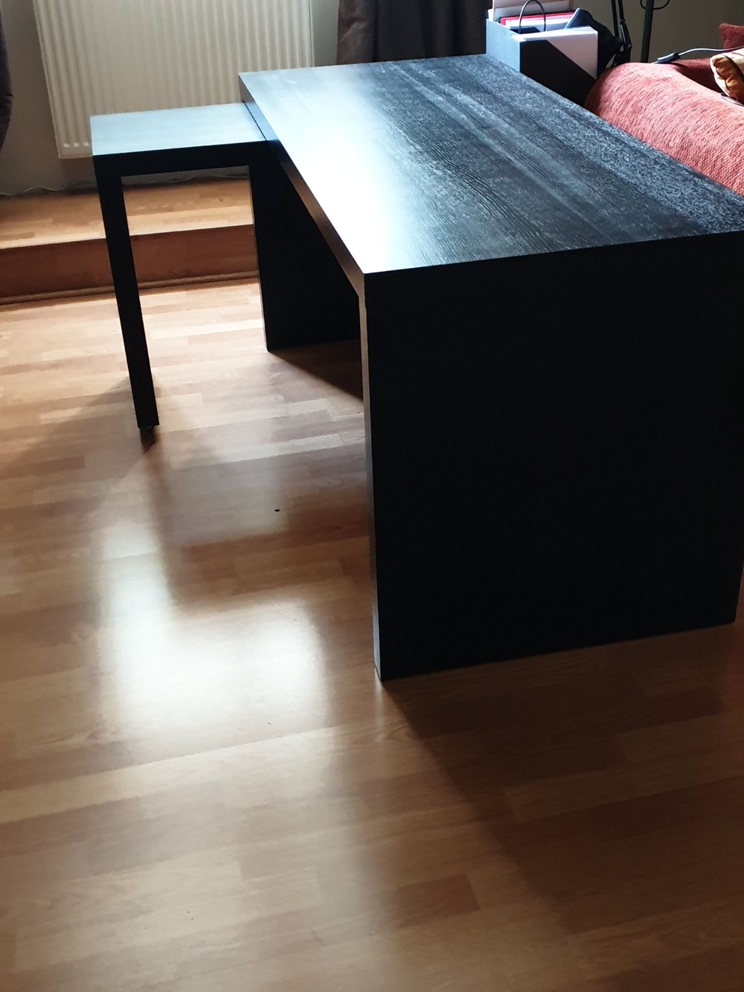 Bureau Ikea Malm Brun Noir - Bon état sur Rakuten