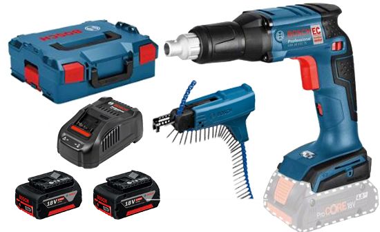 Visseuse plaquiste BOSCH GSR-18V-EC TE - 2 Batteries 18V 5.0 Ah, chargeur, coffret + ChargeurMA55 - 06019C8006 - Bon état sur Rakuten