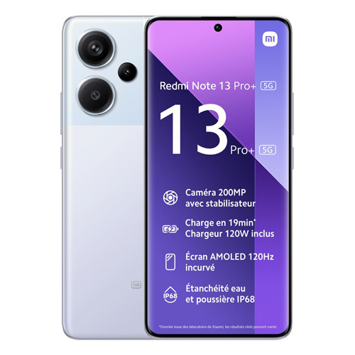 Redmi Note 13 Pro+ (mono sim) 512 Go violet reconditionné Reconditionné - Xiaomi reconditionné disponible sur Recommerce