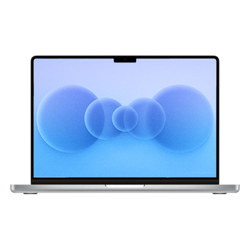 MacBook Pro 14"" (2021), M1 Max, RAM 32 Go, SSD 1 To, argent, AZERTY reconditionné