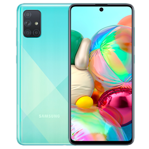 Galaxy A71 (mono sim) 128 Go bleu reconditionné Reconditionné - Samsung reconditionné disponible sur Recommerce