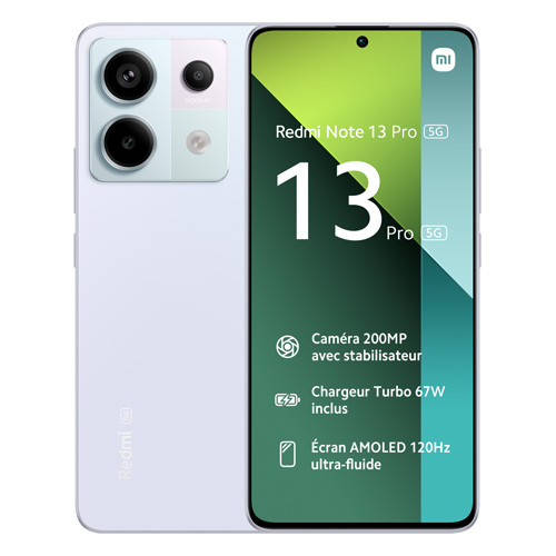 Redmi Note 13 Pro (dual sim) 256 Go violet reconditionné Reconditionné - Xiaomi reconditionné disponible sur Recommerce