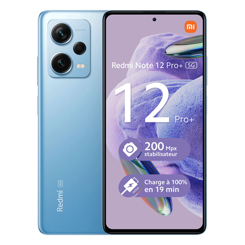 Redmi Note 12 Pro+ (dual sim) 256 Go bleu reconditionné Reconditionné - Xiaomi reconditionné disponible sur Recommerce