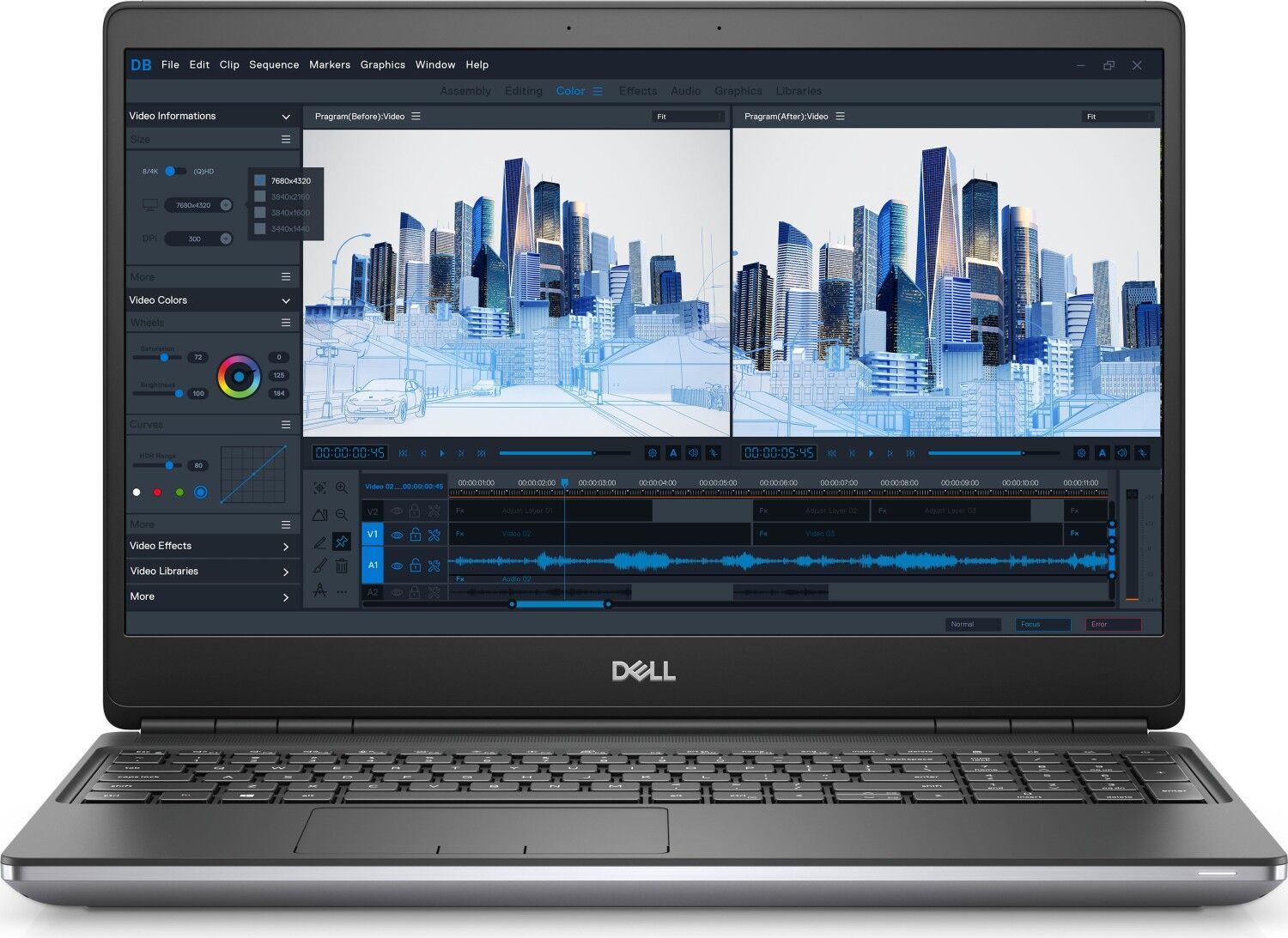 Dell Precision 7560 i5-11500H 15.6" 16 GB 256 GB SSD FHD T1200 Win 11 Pro FR