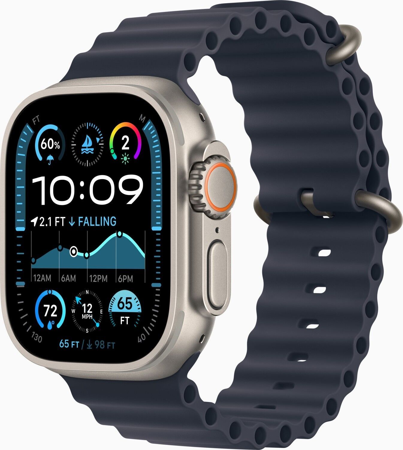 Apple Watch Ultra 2 (2024) GPS + Cellular Naturel Bracelet Ocean Marine