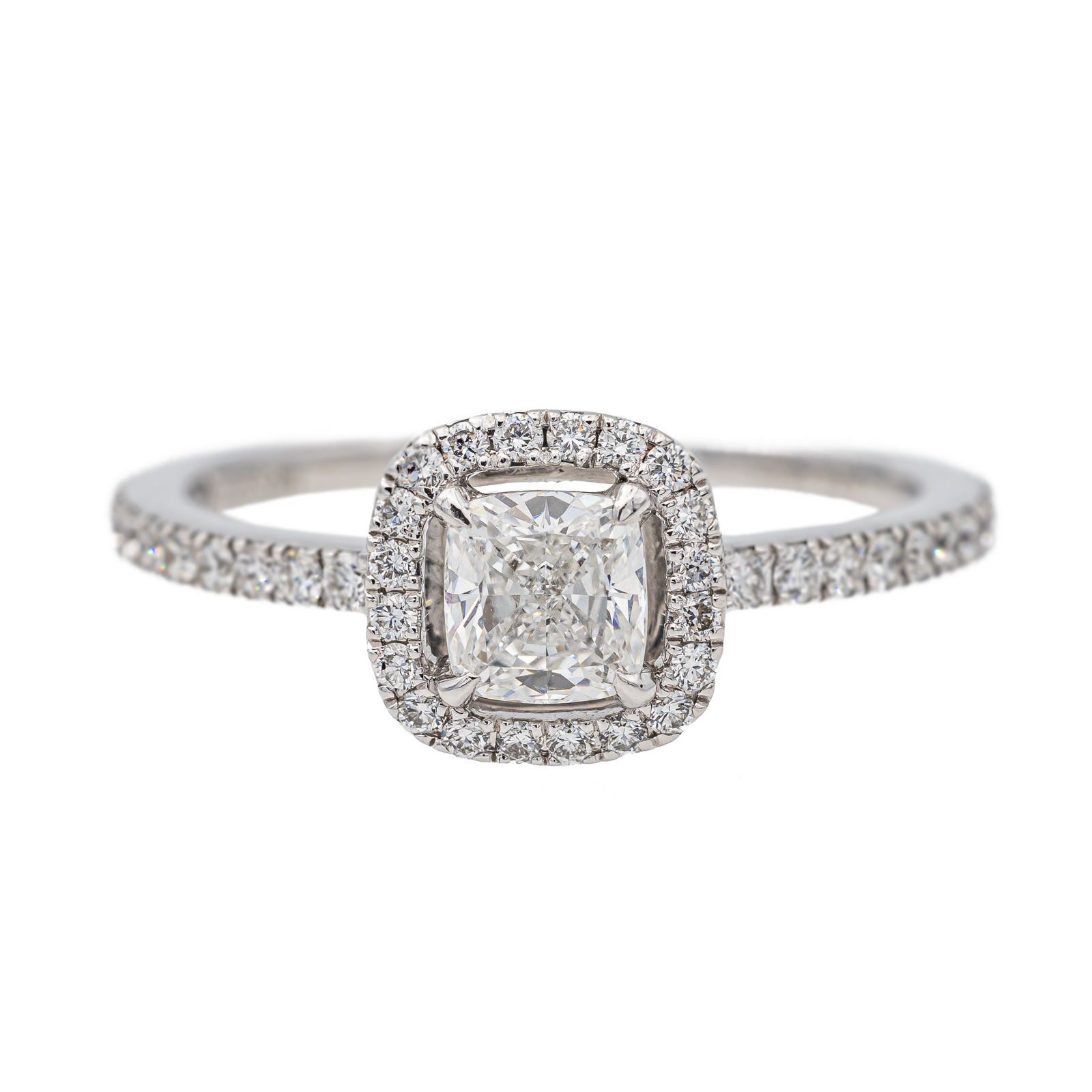 Messika Bague Solitaire M-love coussin Or blanc Diamant