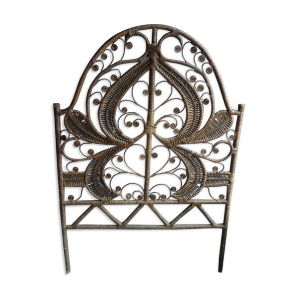 Tête de lit en rotin Bon état -  reconditionné disponible sur Selency