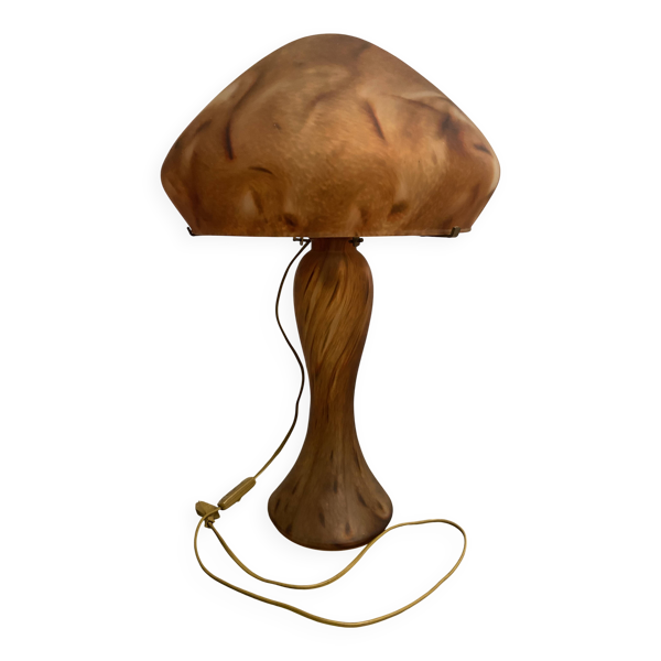 Lampe Champignon Verrerie Vianne Années 70 Bon état -  reconditionné disponible sur Selency
