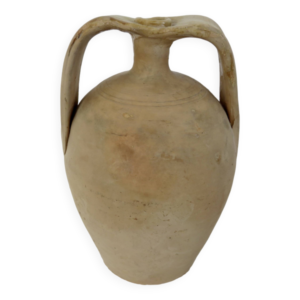 Jarre, amphore, vase, en terre cuite avec anses, sud de la France, 1950 - Bon état sur Selency