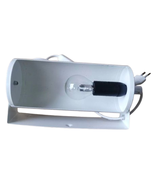 Applique en métal blanc, Ikea années 80 - Bon état sur Selency