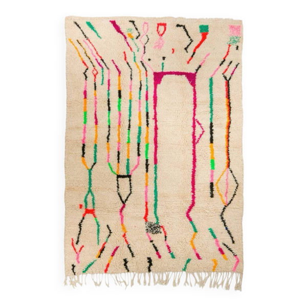 Tapis berbère azilal multicolore - Bon état sur Selency