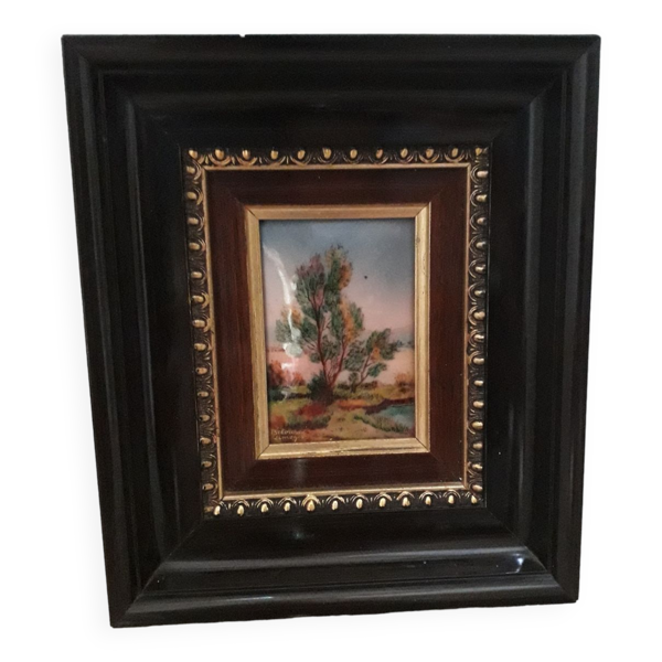 Acheter Tableau émaux Limoge par Betourne Bon état - 48,00 € Tableau émaux Limoge par Betourne Bon état - reconditionné disponible sur Selency