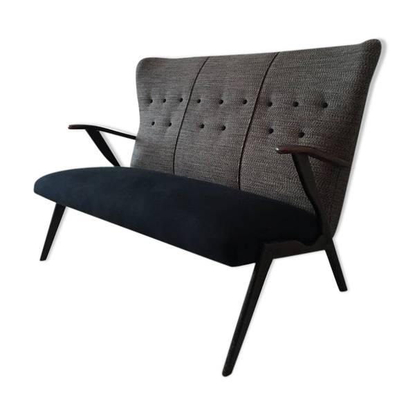 Canapé trois places années 50 - Bon état sur Selency