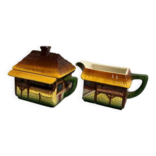 Vntage-Pot à lait et sucrier-West Germany - Bon état sur Selency