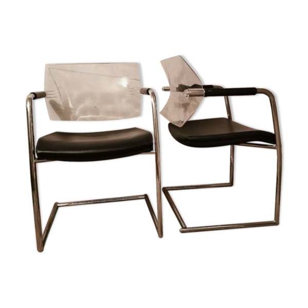 Lot de 2 chaises Luxy par Stefano Getzel - Bon état sur Selency