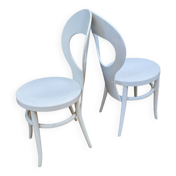 Paire de chaises Baumann modèle "mouette