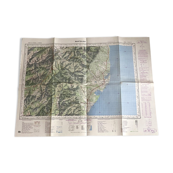 Carte Bastellica Corse 1968