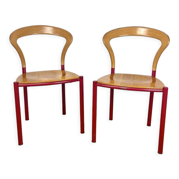 Paire de chaises Lotus de Hartmut Lohmeyer pour Kusch+Co