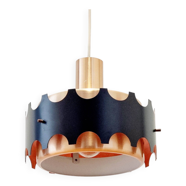 Plafonnier Mid-Century de VEB Metalldrücker Halle, Allemagne, années 1960