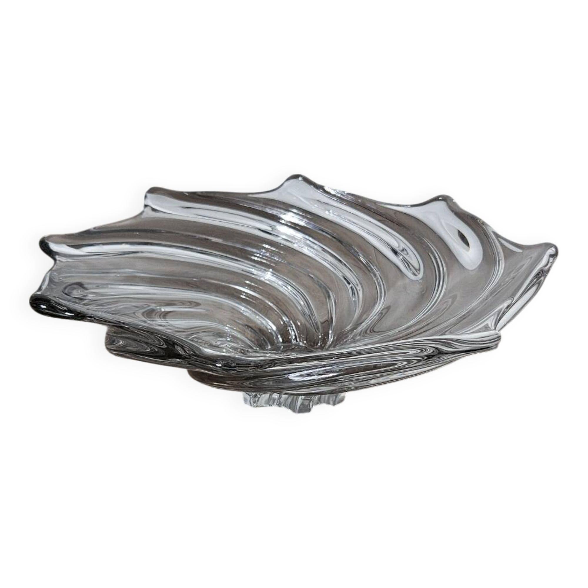 Vide-poches spirale en verre vintage