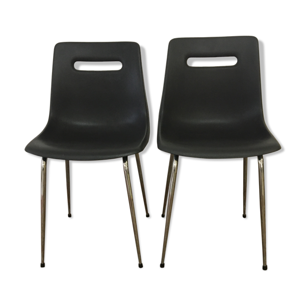 Paire de chaises tonneau Grosfilex vintage