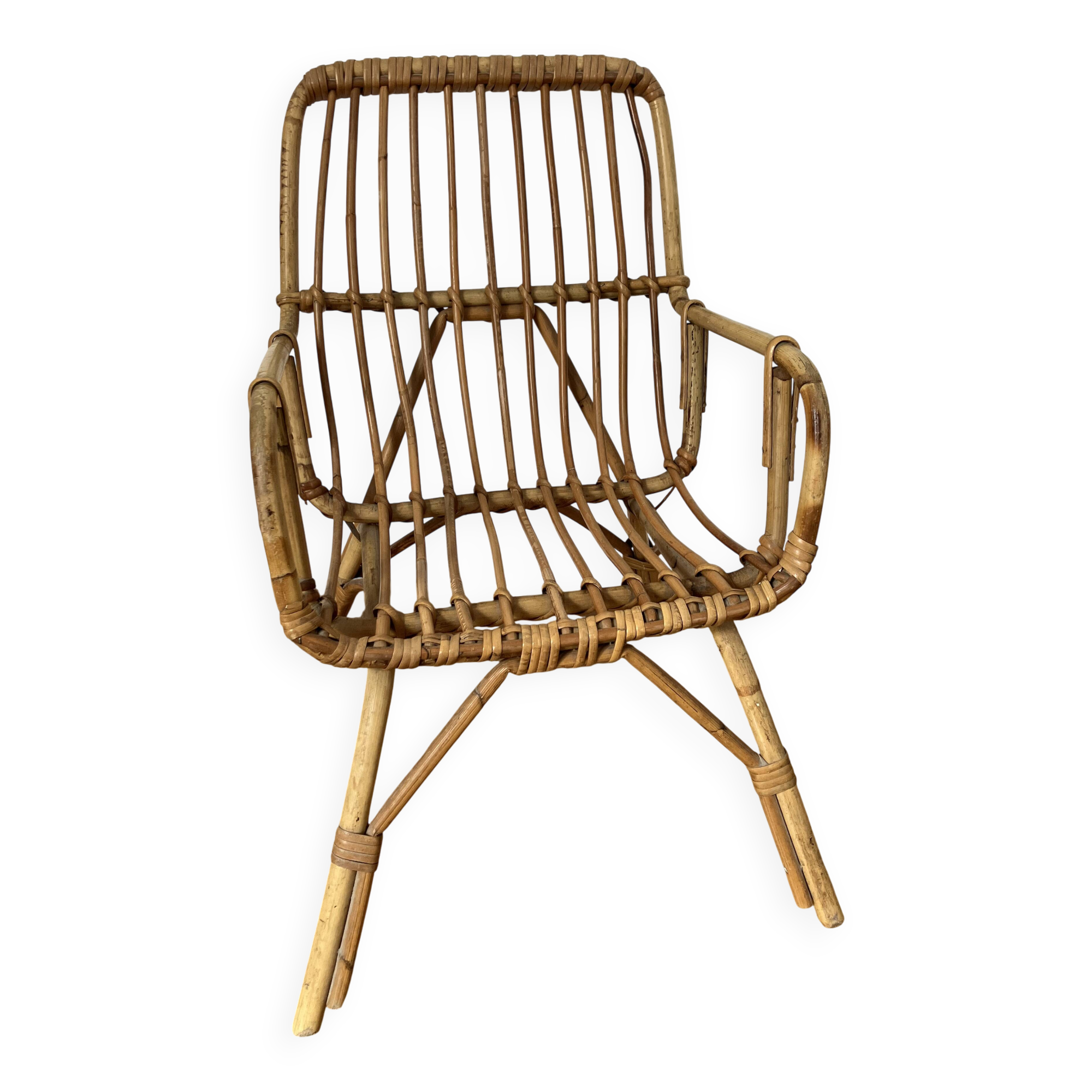 Fauteuil enfant en rotin