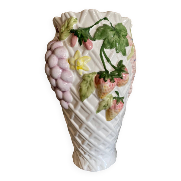 Vase en Barbotine - Bon état sur Selency