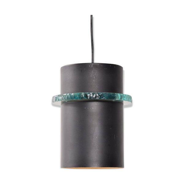 Lampe à suspension en métal hollandais des années 1960 - Bon état sur Selency