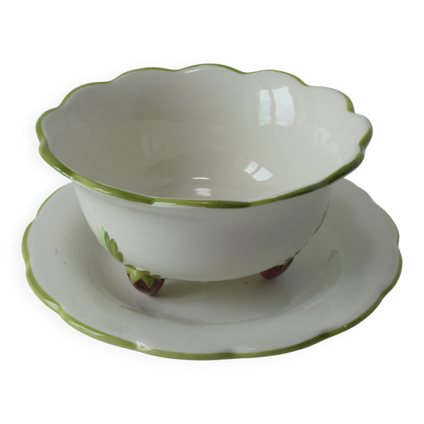 Bol avec assiette - Bon état sur Selency