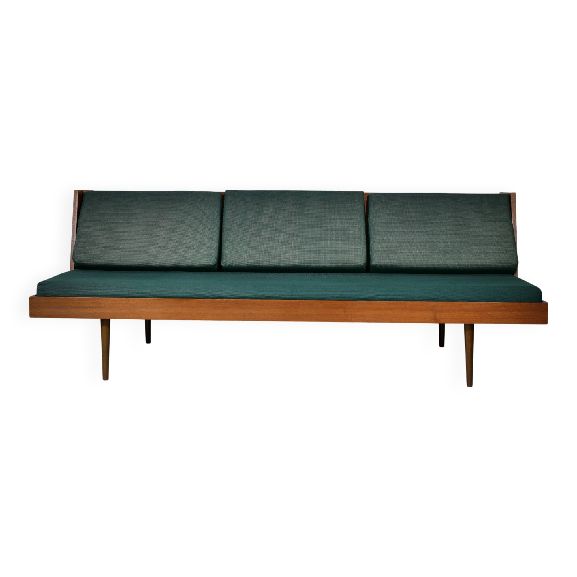 Canapé-lit en teck, années 1960 sur Selency