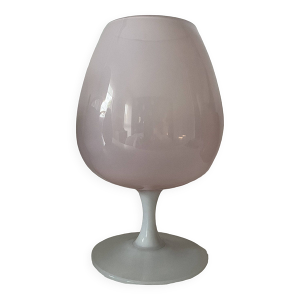Vase opaline rose - Bon état sur Selency
