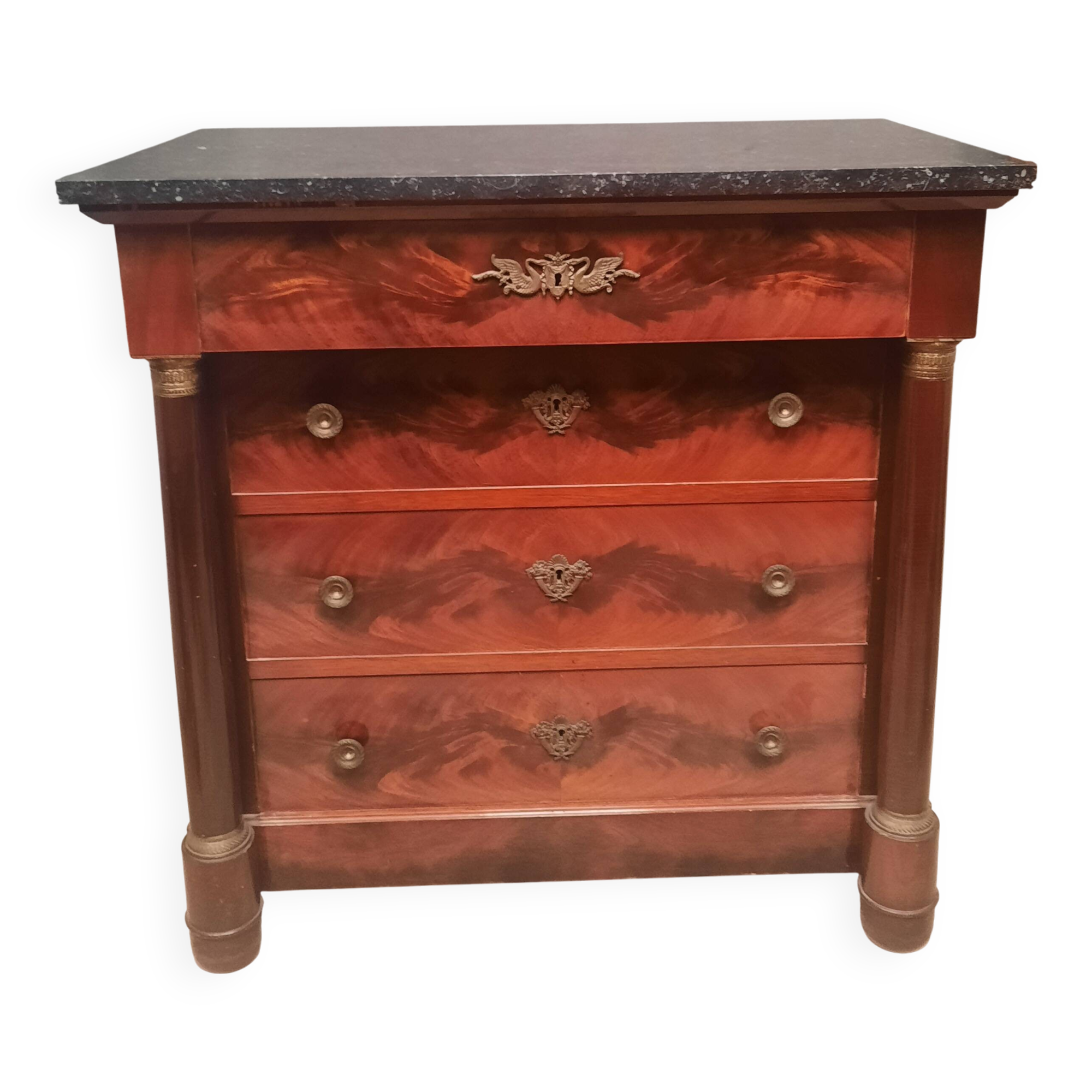 Commode en acajou style empire